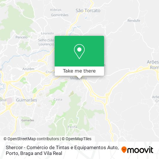 Shercor - Comércio de Tintas e Equipamentos Auto map