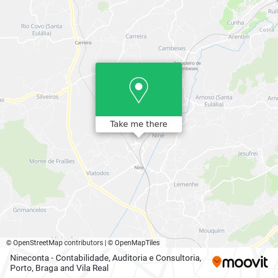 Nineconta - Contabilidade, Auditoria e Consultoria map