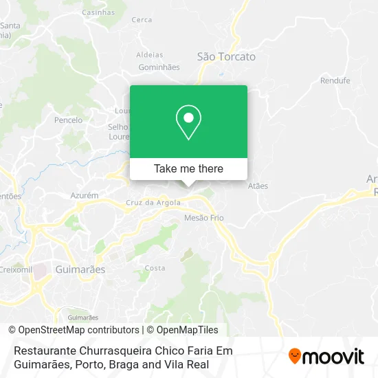 Restaurante Churrasqueira Chico Faria Em Guimarães map