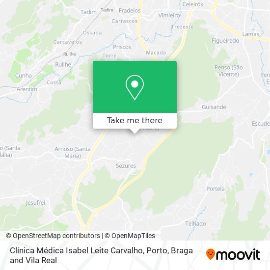 Clínica Médica Isabel Leite Carvalho mapa