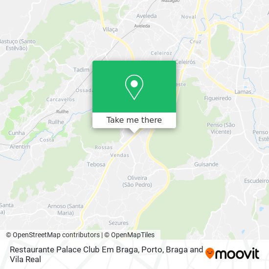 Restaurante Palace Club Em Braga map