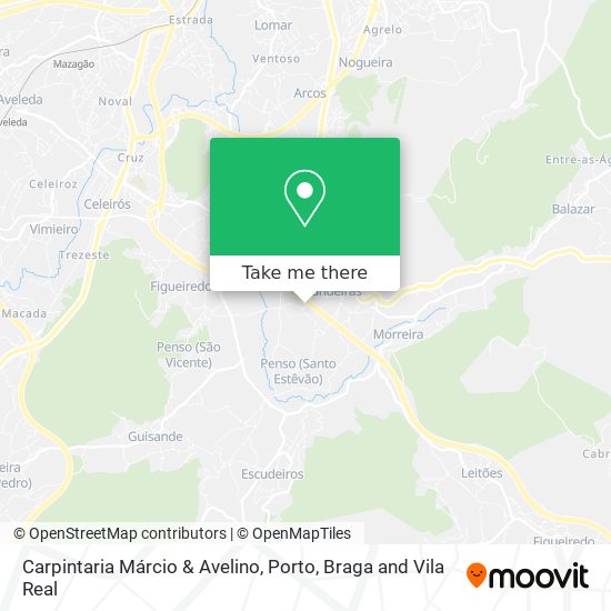 Carpintaria Márcio & Avelino mapa