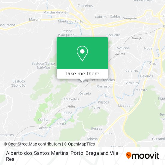 Alberto dos Santos Martins map