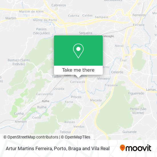 Artur Martins Ferreira map