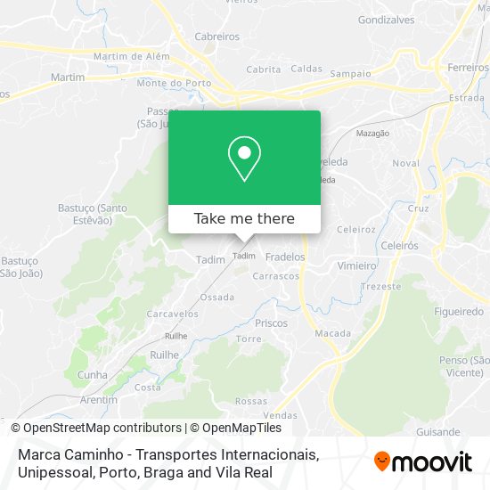 Marca Caminho - Transportes Internacionais, Unipessoal map