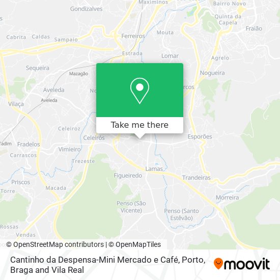 Cantinho da Despensa-Mini Mercado e Café mapa