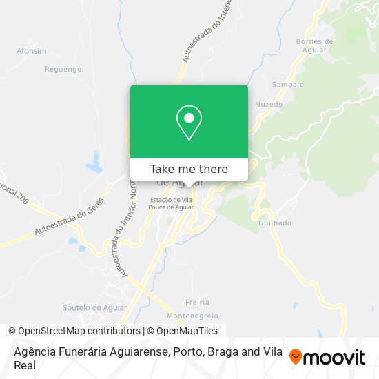 Agência Funerária Aguiarense mapa