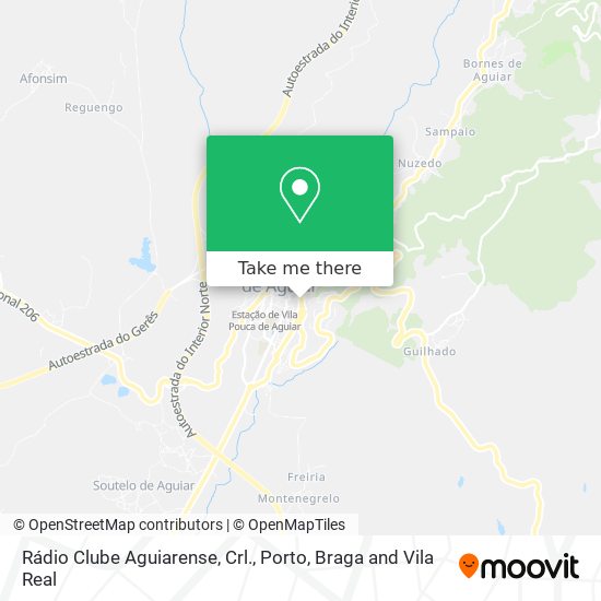 Rádio Clube Aguiarense, Crl. map
