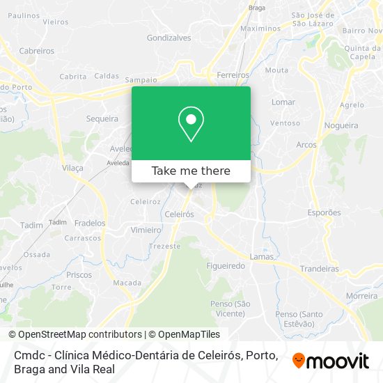 Cmdc - Clínica Médico-Dentária de Celeirós map
