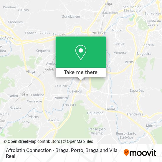 Afrolatin Connection - Braga map