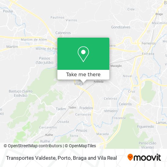 Transportes Valdeste map