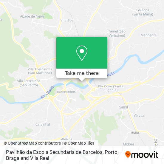 Pavilhão da Escola Secundária de Barcelos map