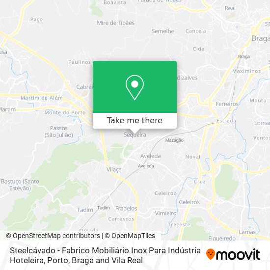 Steelcávado - Fabrico Mobiliário Inox Para Indústria Hoteleira map