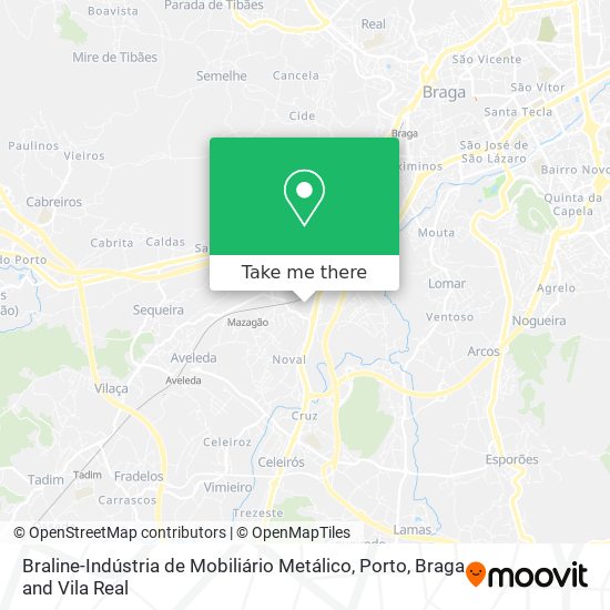 Braline-Indústria de Mobiliário Metálico mapa