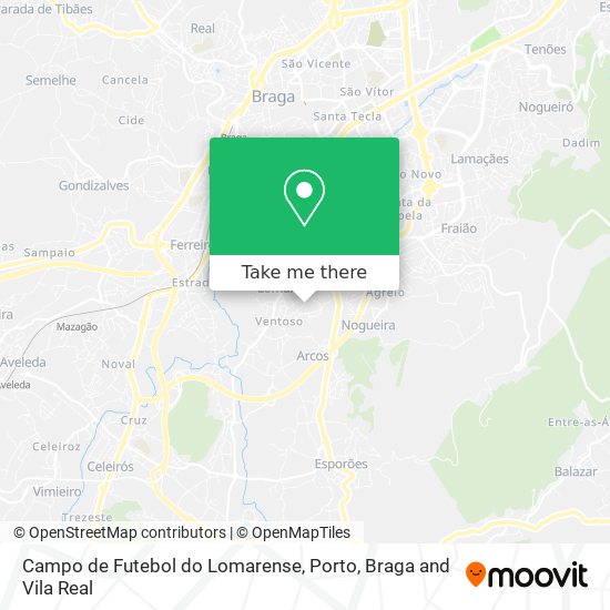 Campo de Futebol do Lomarense map