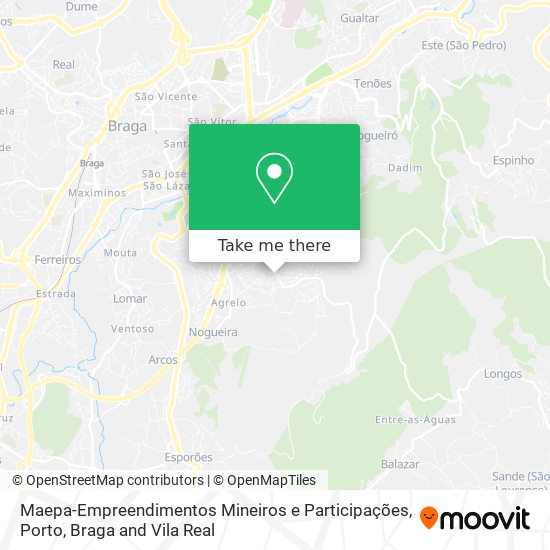 Maepa-Empreendimentos Mineiros e Participações mapa