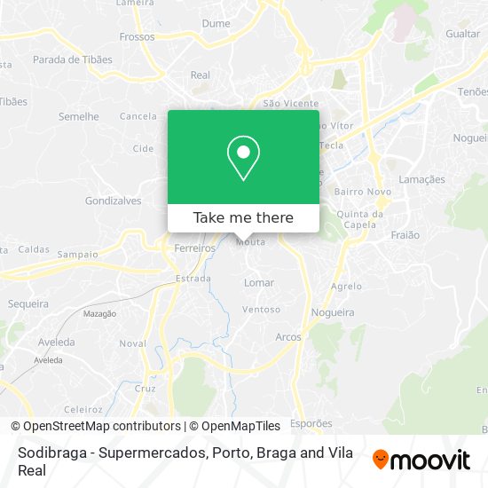 Sodibraga - Supermercados map