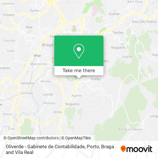 Oliverde - Gabinete de Contabilidade map