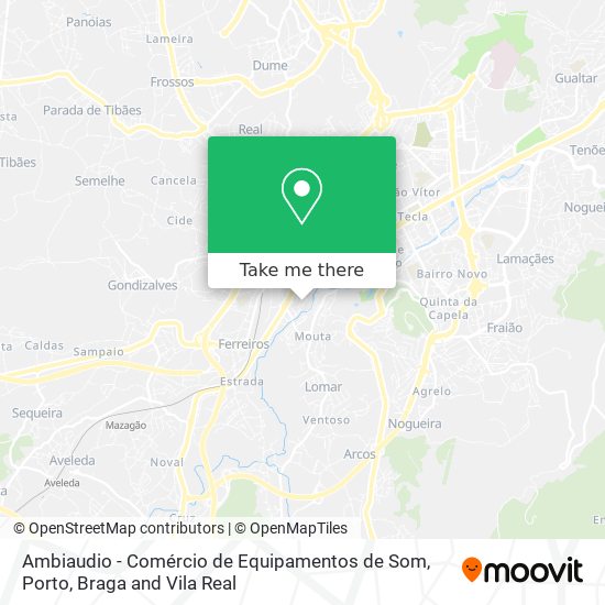 Ambiaudio - Comércio de Equipamentos de Som mapa