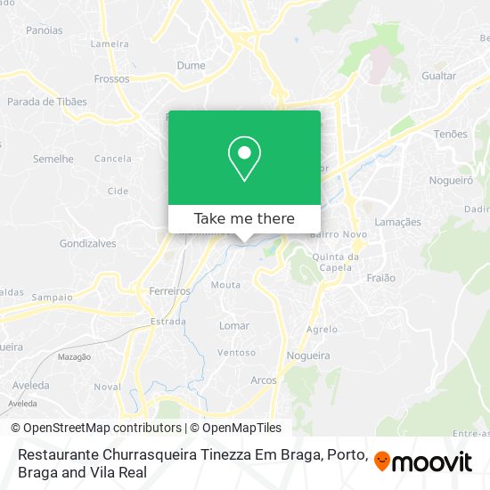 Restaurante Churrasqueira Tinezza Em Braga mapa
