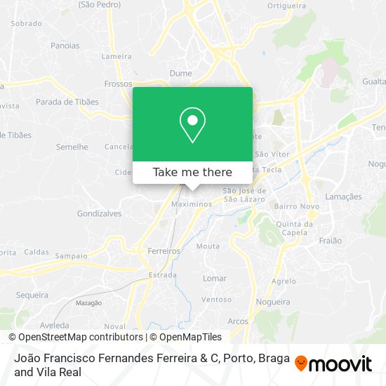 João Francisco Fernandes Ferreira & C mapa