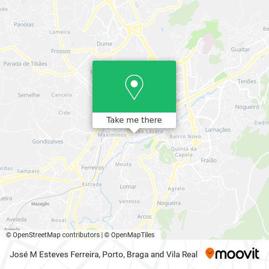 José M Esteves Ferreira map