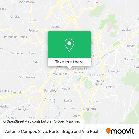 António Campos Silva map