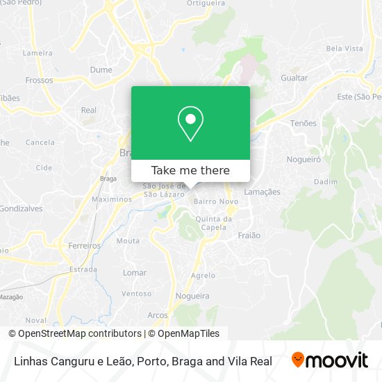 Linhas Canguru e Leão map