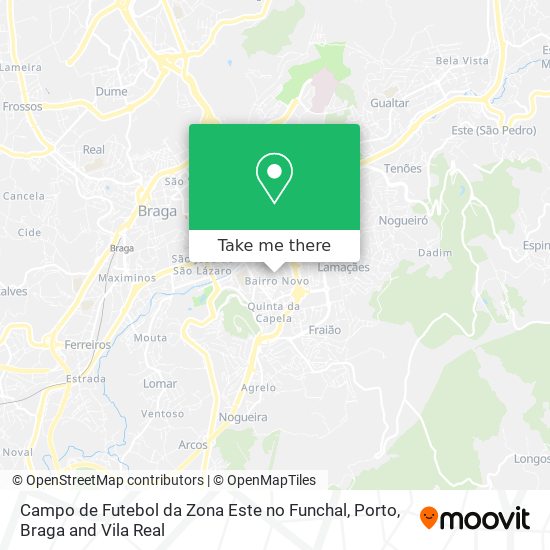 Campo de Futebol da Zona Este no Funchal map