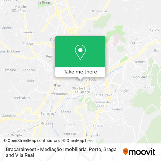 Bracarainvest - Mediação Imobiliária map