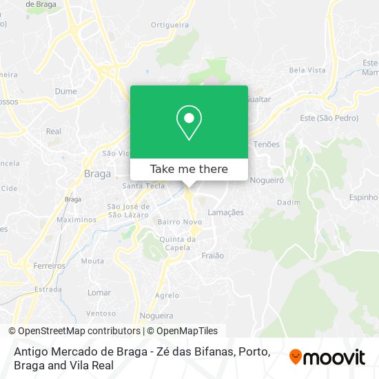 Antigo Mercado de Braga - Zé das Bifanas map