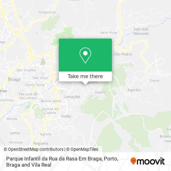 Parque Infantil da Rua da Rasa Em Braga map