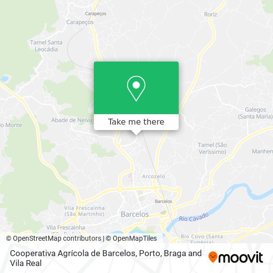Cooperativa Agrícola de Barcelos map