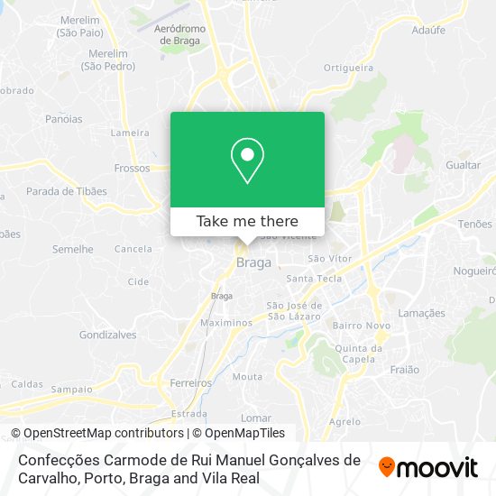 Confecções Carmode de Rui Manuel Gonçalves de Carvalho map