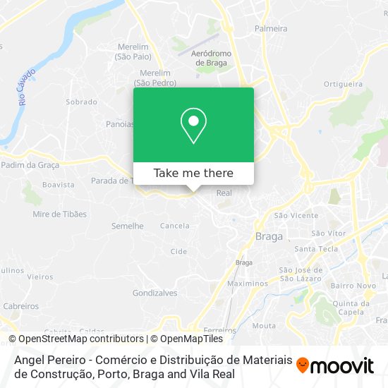 Angel Pereiro - Comércio e Distribuição de Materiais de Construção mapa