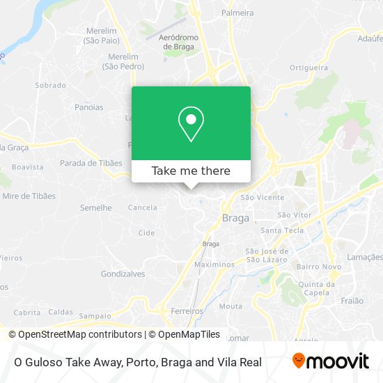 O Guloso Take Away map