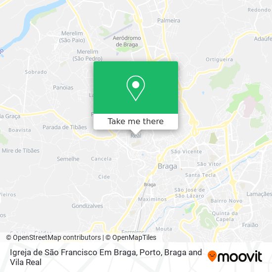 Igreja de São Francisco Em Braga map