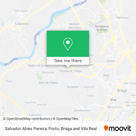 Salvador Alves Pereira map
