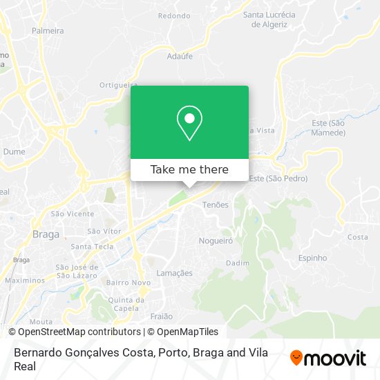 Bernardo Gonçalves Costa mapa