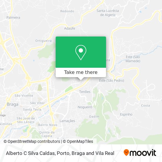 Alberto C Silva Caldas map