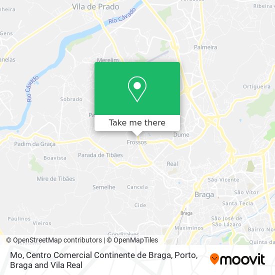 Mo, Centro Comercial Continente de Braga map