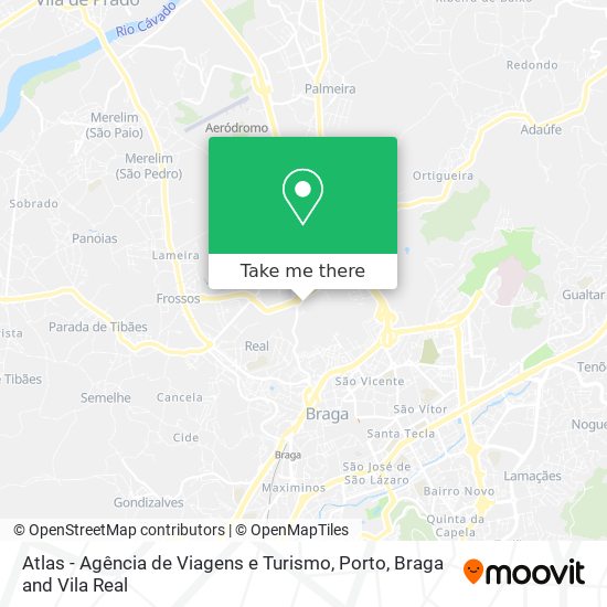 Atlas - Agência de Viagens e Turismo map