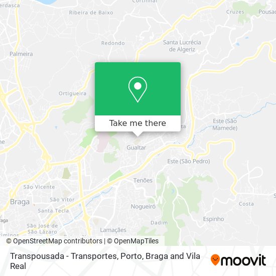 Transpousada - Transportes map