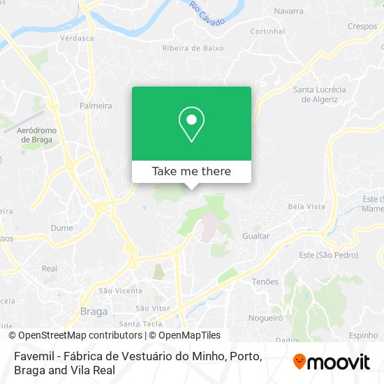 Favemil - Fábrica de Vestuário do Minho mapa