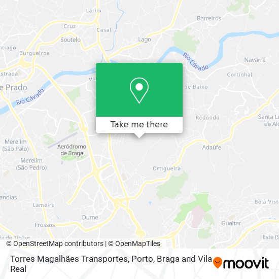 Torres Magalhães Transportes mapa