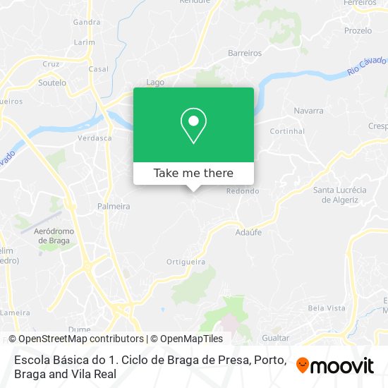 Escola Básica do 1. Ciclo de Braga de Presa mapa
