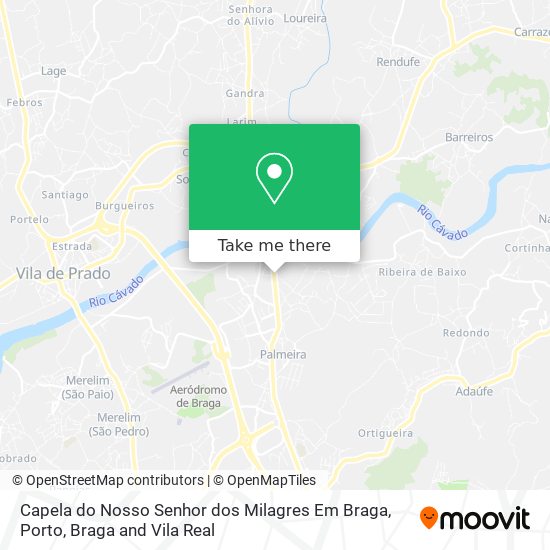 Capela do Nosso Senhor dos Milagres Em Braga map