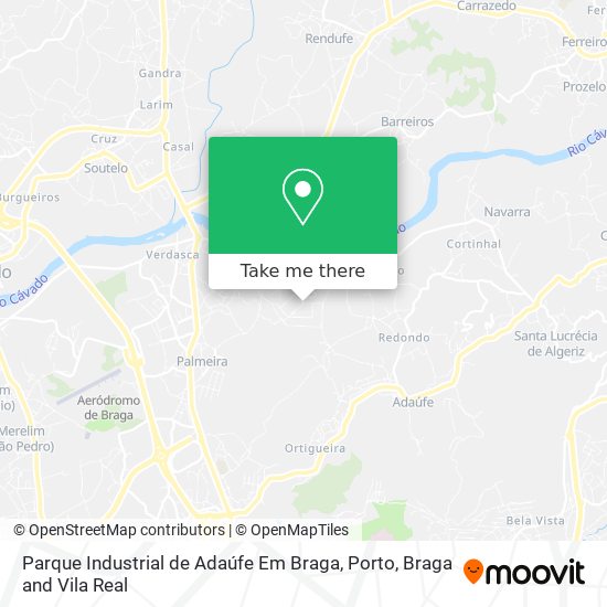 Parque Industrial de Adaúfe Em Braga map