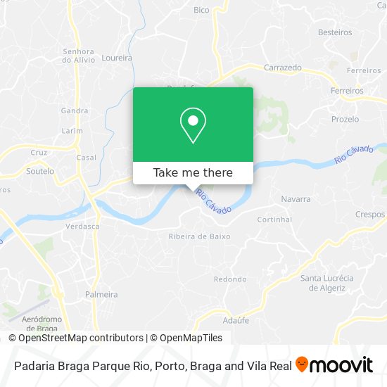 Padaria Braga Parque Rio mapa