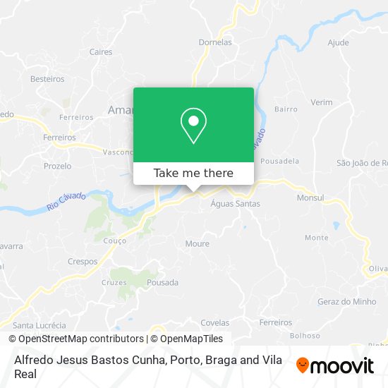 Alfredo Jesus Bastos Cunha mapa